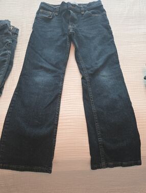 Wrangler Men's Bootcut Jeans in Dark Blue Denim